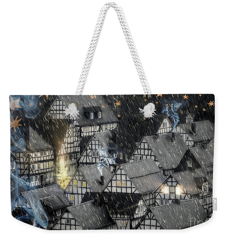 Nag002089dex Weekender Tote Bag featuring the photograph Frohe Weihnachten #1 by Edmund Nagele FRPS