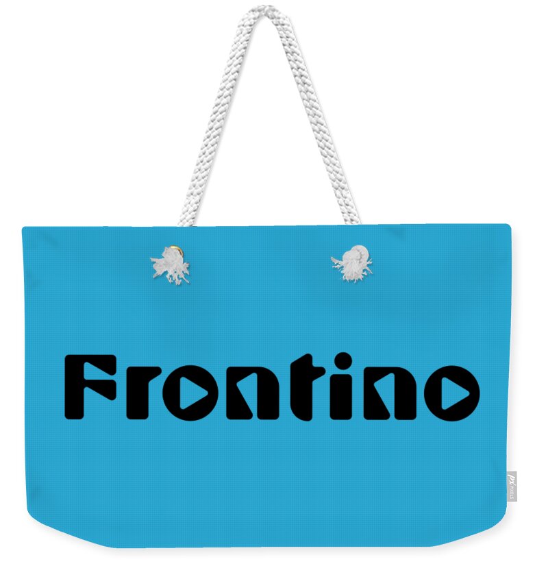 Frontino Weekender Tote Bag featuring the digital art Frontino #Frontino #1 by TintoDesigns