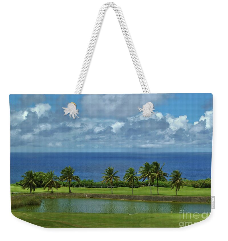 Ocean Weekender Tote Bag featuring the photograph Golf Course #1 by On da Raks