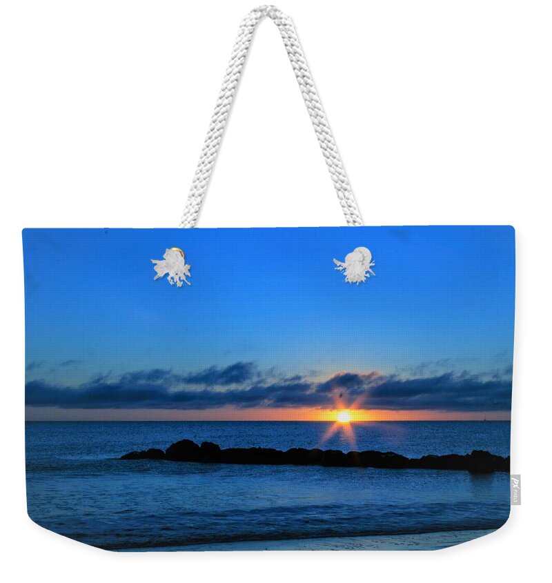  Weekender Tote Bag featuring the photograph Hampton Va Sunrise by Brad Nellis