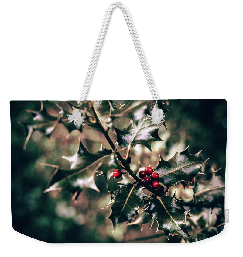 Holly Weekender Tote Bag featuring the photograph Holly #1 by Gavin Lewis