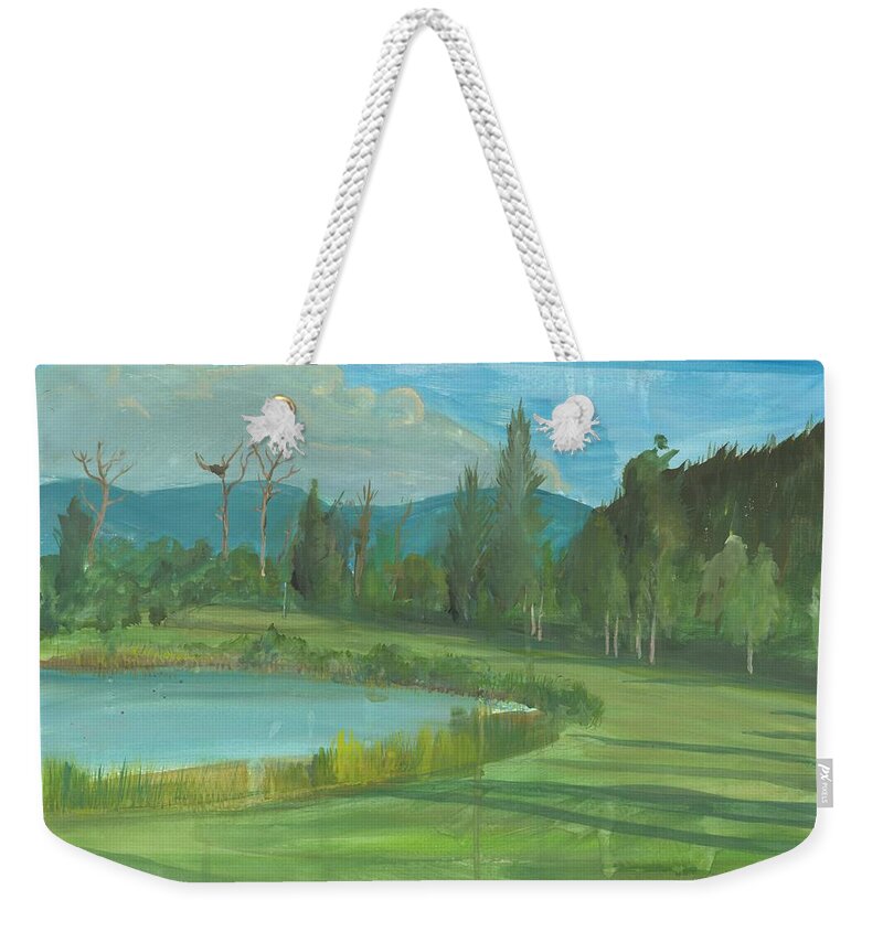Idaho Club Weekender Tote Bag featuring the painting Idaho Club No. 9 #1 by Whitney Palmer
