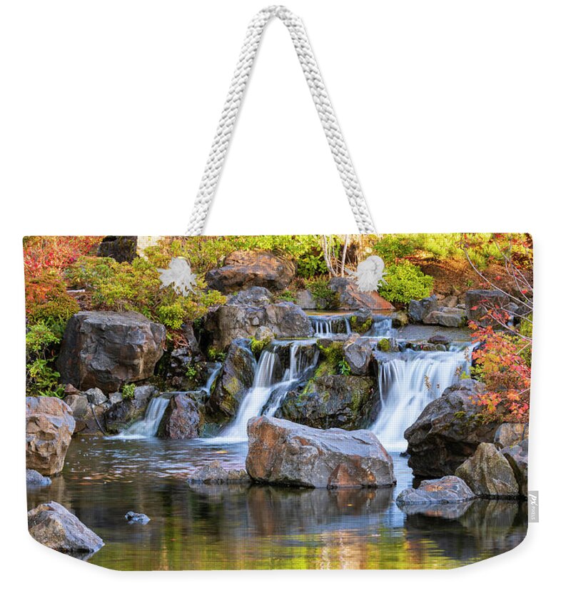 Japanese Garden Weekender Tote Bag featuring the photograph Japanese Garden #1 by Catherine Avilez