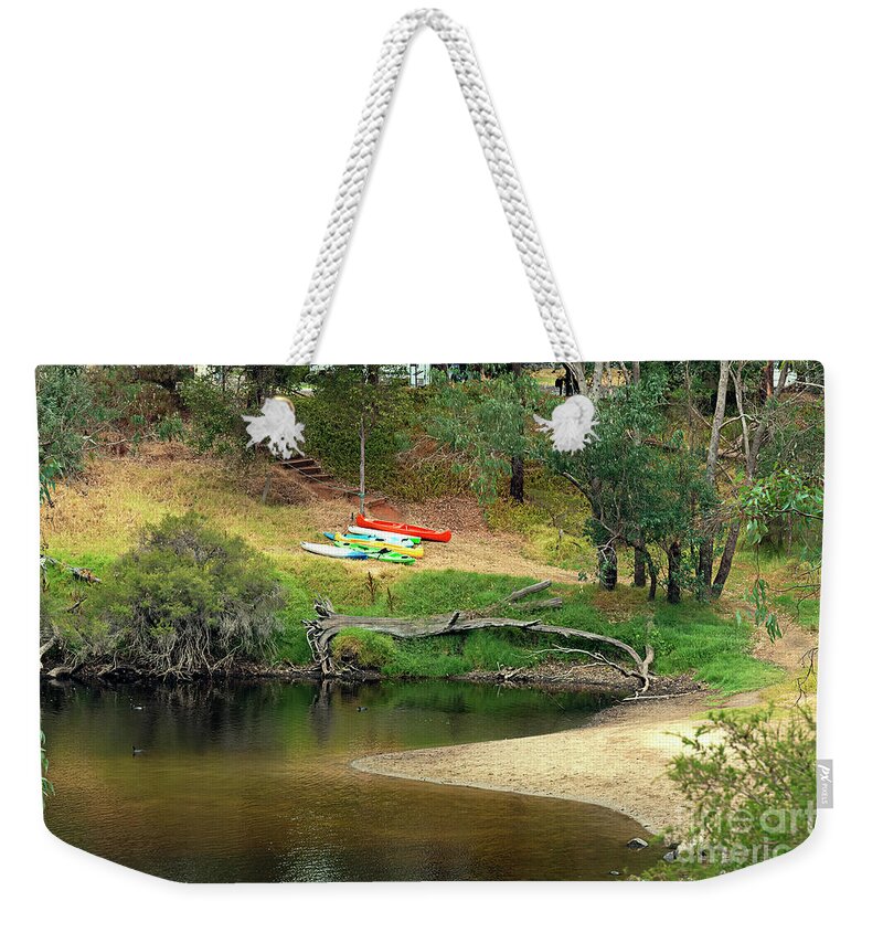Blackwood Weekender Tote Bag featuring the photograph Just Resting at the Blackwood by Elaine Teague