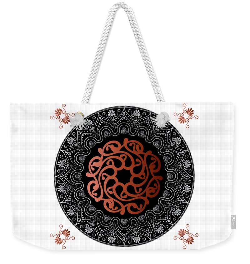 Modern Weekender Tote Bag featuring the digital art Kuklos No 4388 #1 by Alan Bennington