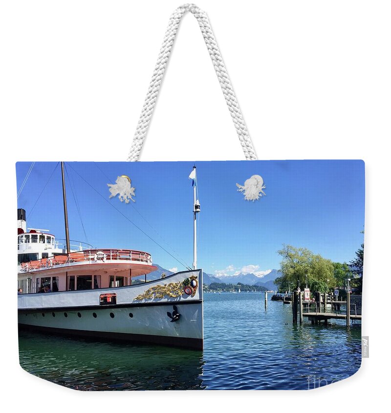 Vierwaldstätter See Weekender Tote Bag featuring the photograph Lake Lucerne #1 by Flavia Westerwelle