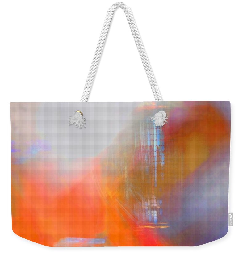 Abstract Weekender Tote Bag featuring the photograph Lamp Abstract by Jerry Abbott