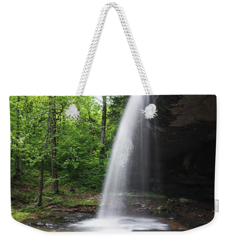 Waterfall Weekender Tote Bag featuring the photograph Little Cedar Falls #1 by Grant Twiss