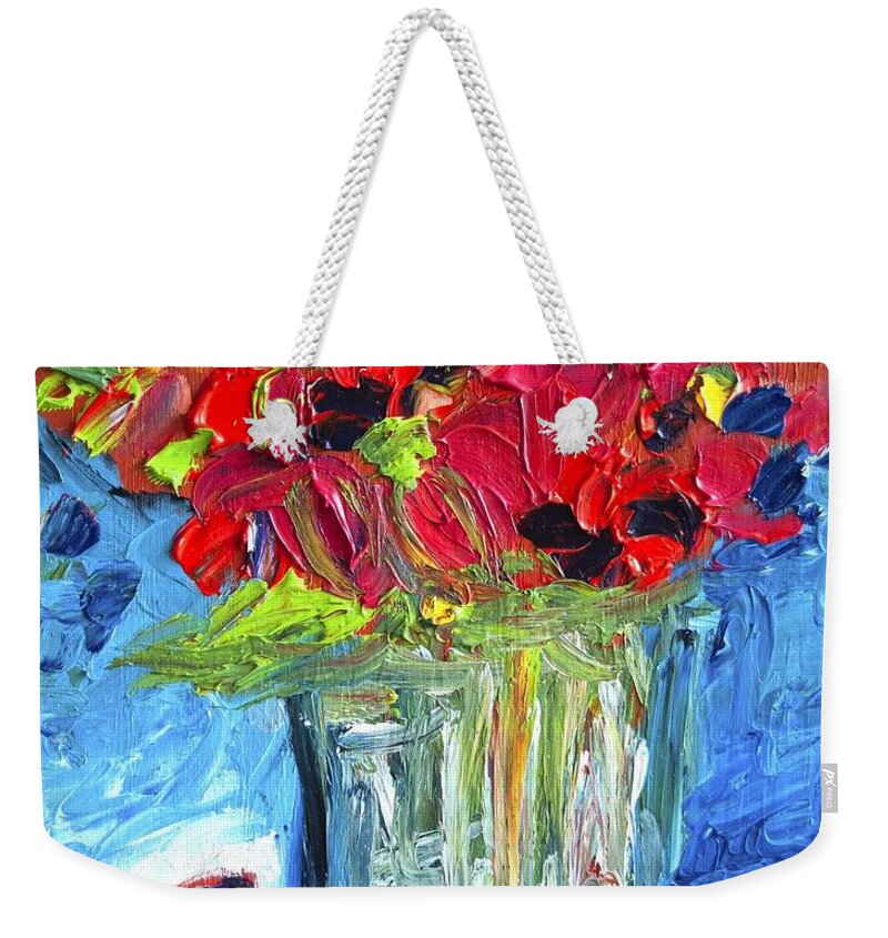  Weekender Tote Bag featuring the painting Mamma Mia #1 by Chiara Magni