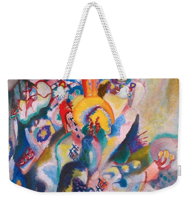 Moscow Ii Weekender Tote Bag featuring the painting Moscow II 1916 #1 by Wassily Kandinsky