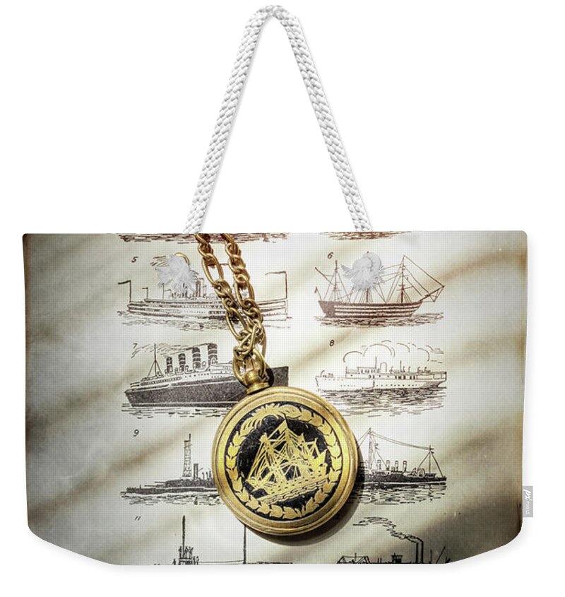 Nautical Themet Weekender Tote Bag featuring the photograph Nautical Theme #1 by Sharon Popek