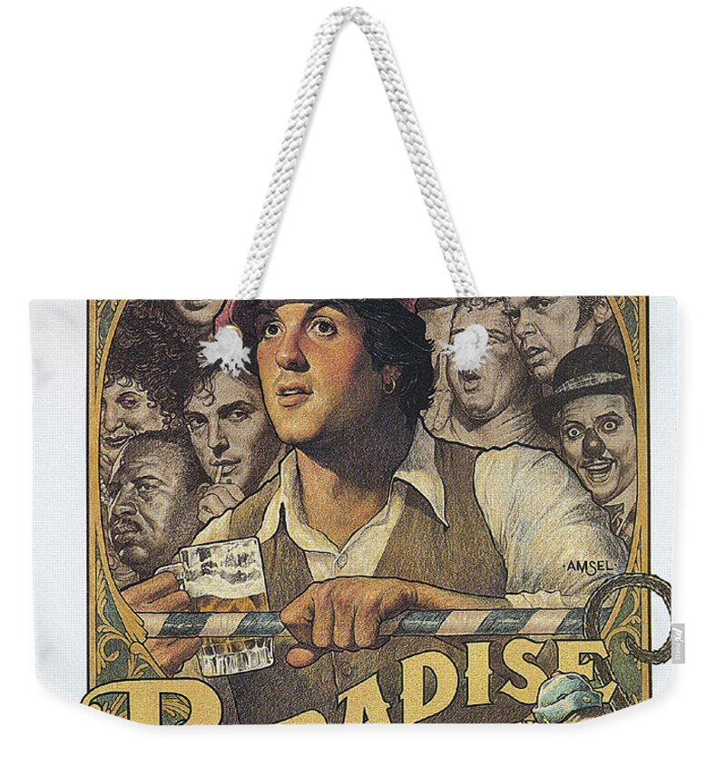 Synopsis Weekender Tote Bag featuring the mixed media ''Paradise Alley'', 1978 - art by Richard Amsel by Movie World Posters