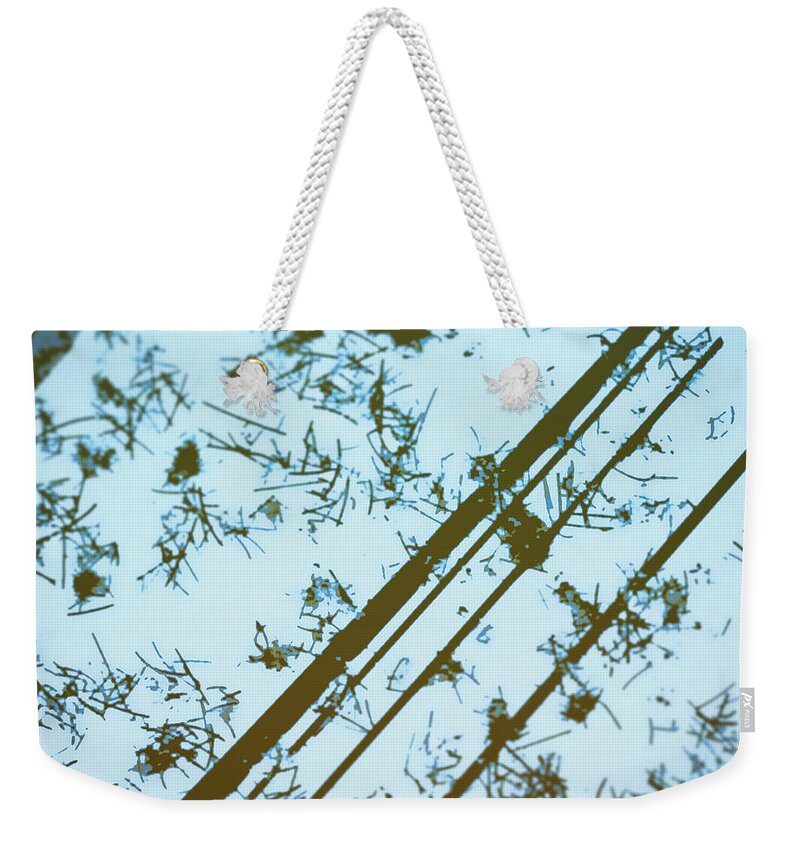 Abstract Weekender Tote Bag featuring the digital art Pattern 18 by Marko Sabotin