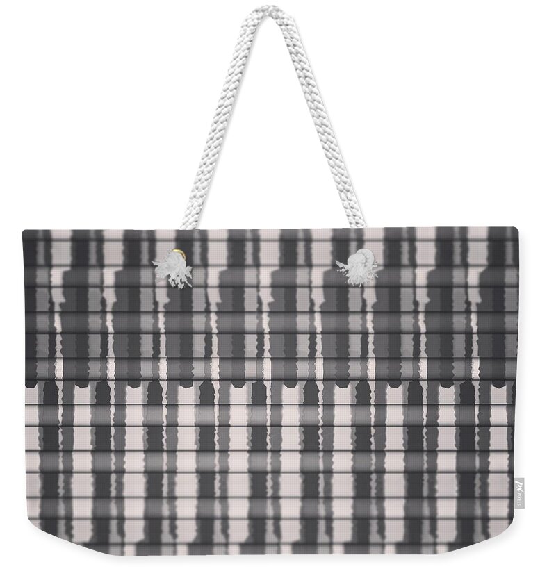 Abstract Weekender Tote Bag featuring the digital art Pattern 47 by Marko Sabotin
