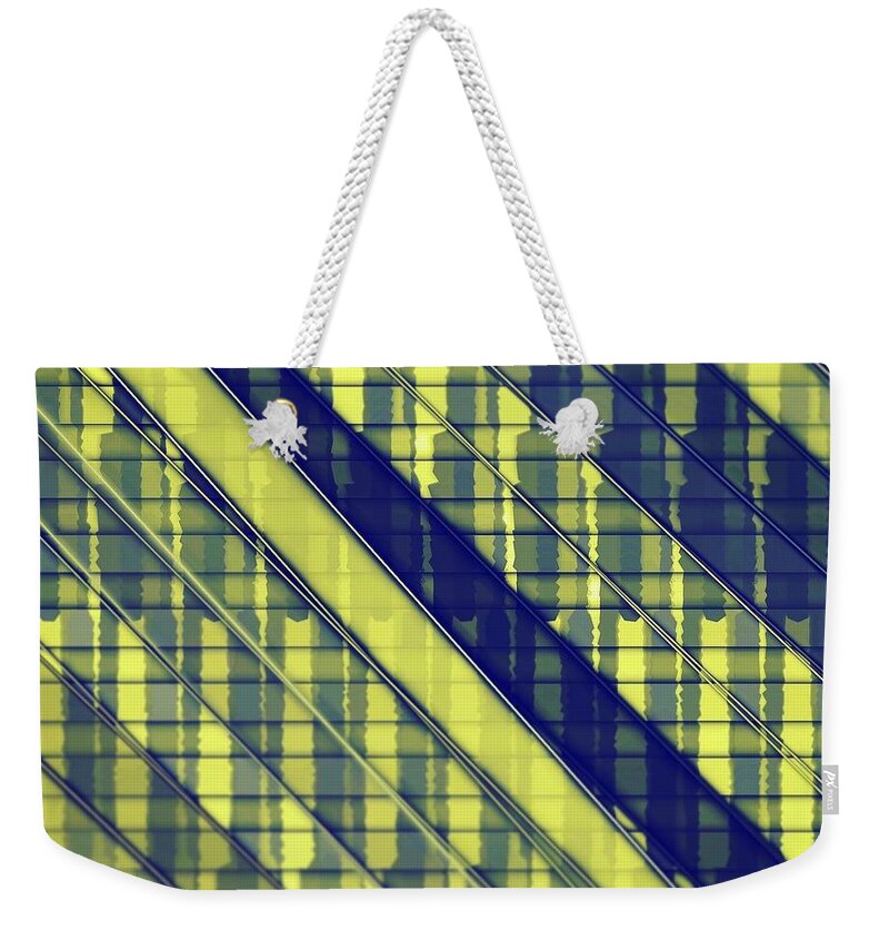 Abstract Weekender Tote Bag featuring the digital art Pattern 52 by Marko Sabotin