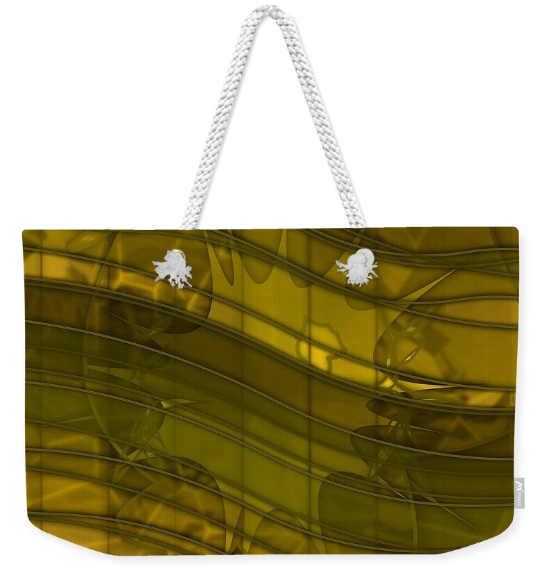 Abstract Weekender Tote Bag featuring the digital art Pattern 61 #1 by Marko Sabotin