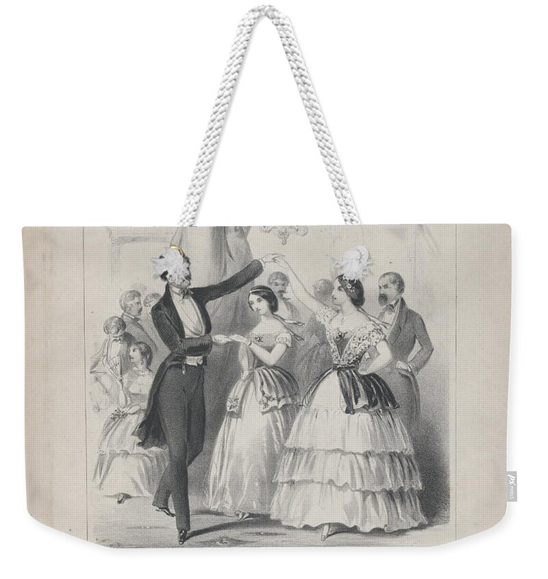 Vintage Weekender Tote Bag featuring the painting Polka Mazurkas #1 by MotionAge Designs