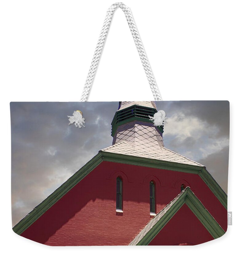 Covenant Weekender Tote Bag featuring the photograph Presbyterian Church Bisbee #1 by Chris Smith