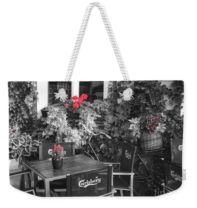 Restaurant Weekender Tote Bag featuring the photograph RED by Thomas Schroeder