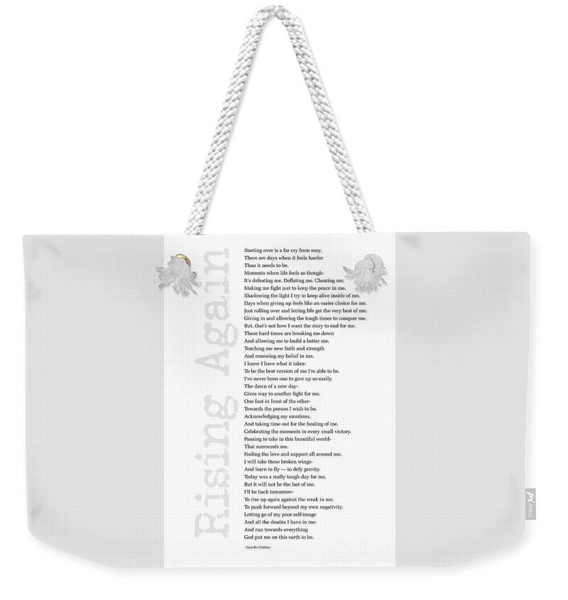 Rising Again Weekender Tote Bag featuring the painting Rising Again by Tanielle Childers