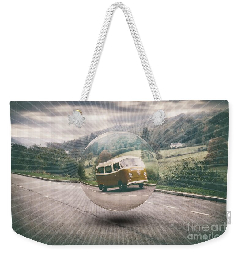 Road Trip Weekender Tote Bag featuring the digital art Road Trip by Phil Perkins