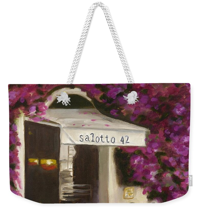 Rome Weekender Tote Bag featuring the painting Salotto 42 by Juliette Becker