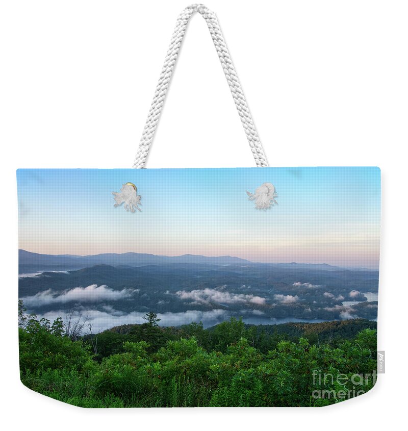 Lake Ocoee Weekender Tote Bag featuring the photograph Scenic Overlook 7 #1 by Phil Perkins