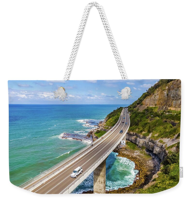 Bridge Weekender Tote Bag featuring the photograph Sea Cliff Bridge No 5 by Andre Petrov