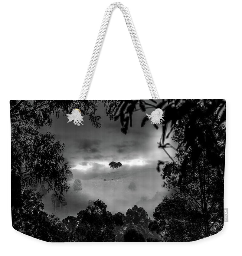 Lone Tree Weekender Tote Bag featuring the photograph Shepherd Of The Valley by Az Jackson