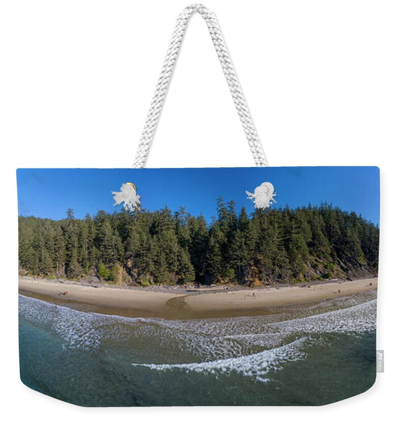 Short Sands Beach Oswald West State Park Oregon Coast Weekender Tote Bag featuring the photograph Short Sands Beach Oswald West State Park Oregon Coast #1 by Dustin K Ryan