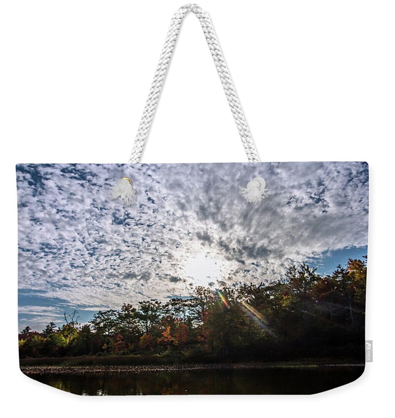 Sun Weekender Tote Bag featuring the photograph Spectral Morning #1 by Jerry LoFaro