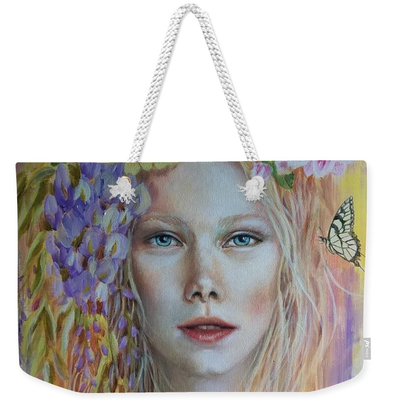 Spring Weekender Tote Bag featuring the painting Spring #1 by Caroline Philp