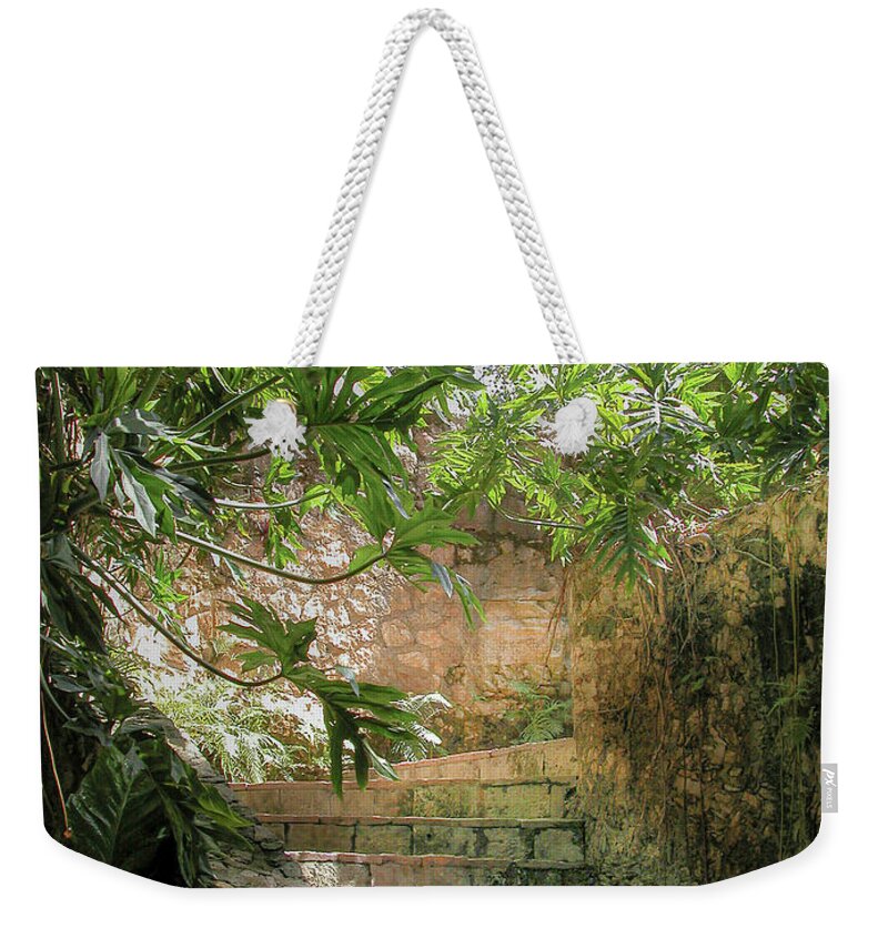Chichen Itza Weekender Tote Bag featuring the photograph Steps near cenote - Chichen Itza by Frank Mari