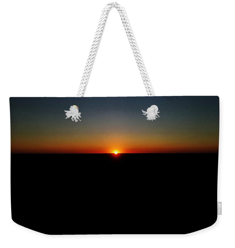  Weekender Tote Bag featuring the photograph Sunset by Stephen Dorton
