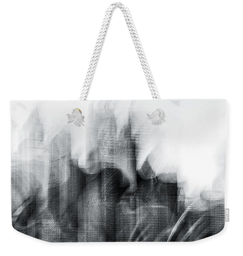 Monochrome Weekender Tote Bag featuring the photograph The Arrival by Grant Galbraith