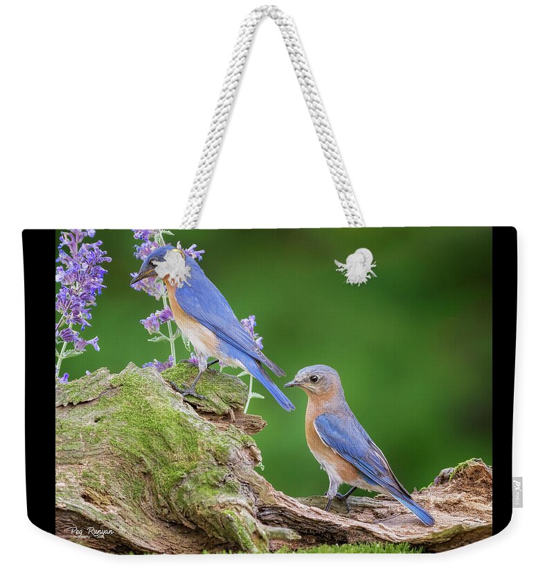 Birds Weekender Tote Bag featuring the photograph The Perfect Pair #1 by Peg Runyan