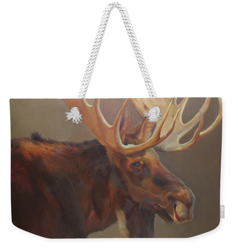 Nature Weekender Tote Bag featuring the painting The Shiras #2 by Carolyne Hawley