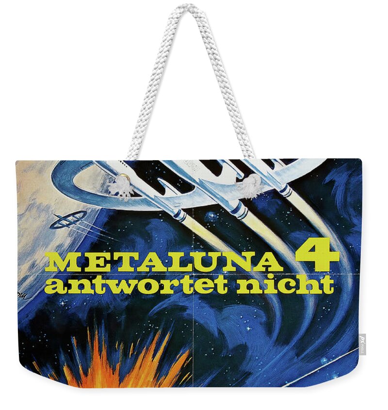 This Weekender Tote Bag featuring the mixed media ''This Island Earth'', 1955 by Movie World Posters
