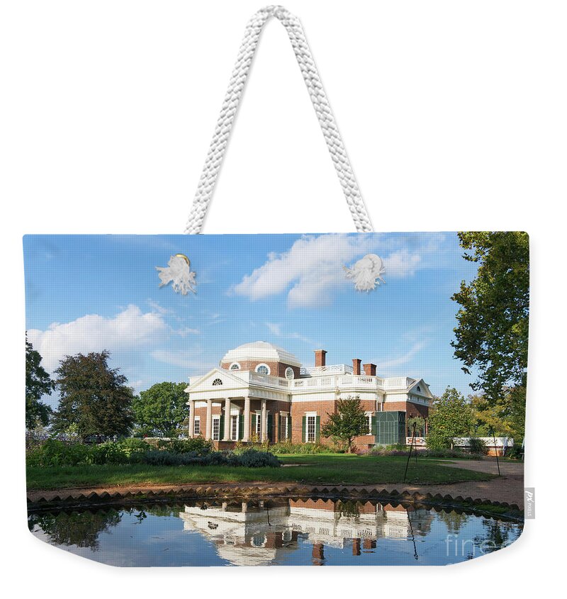 America Weekender Tote Bag featuring the photograph Thomas Jefferson's house, Monticello #1 by Bryan Attewell