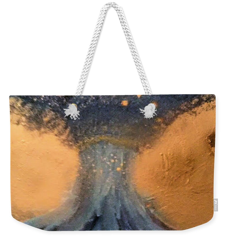 Acrylic Weekender Tote Bag featuring the painting Tree of Life #1 by Andrew Blitman