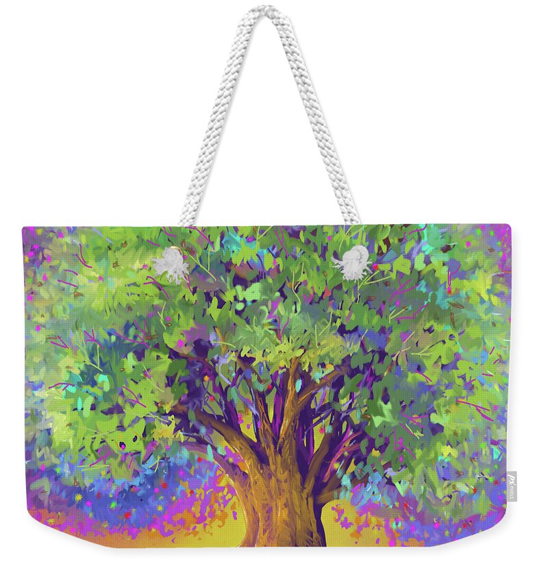 Tree Weekender Tote Bag featuring the digital art Tree of Life #1 by Cynthia Westbrook