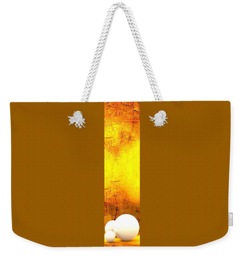 Trust_orange_extender Weekender Tote Bag featuring the digital art Trust_Orange_Extender #1 by Williem McWhorter