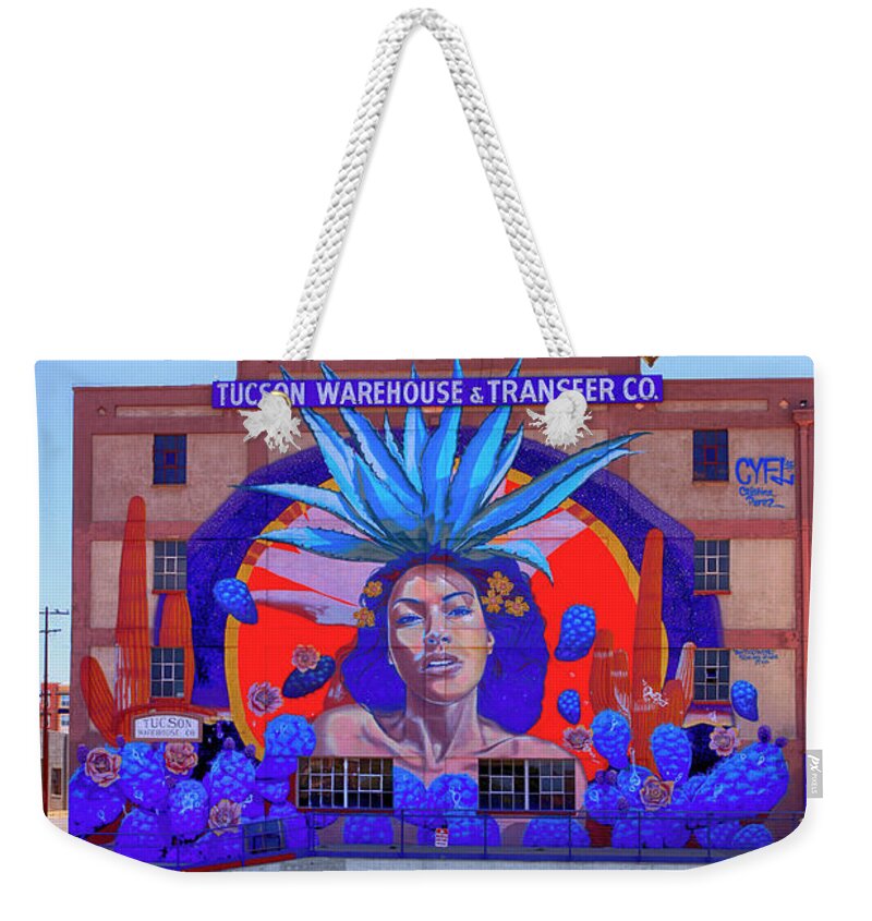 Famous Weekender Tote Bag featuring the photograph Tucson Warehouse and Transfer Co #1 by Chris Smith