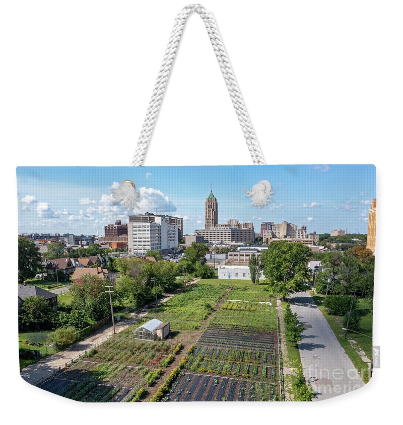Farm Weekender Tote Bag featuring the photograph Urban Farm #1 by Jim West