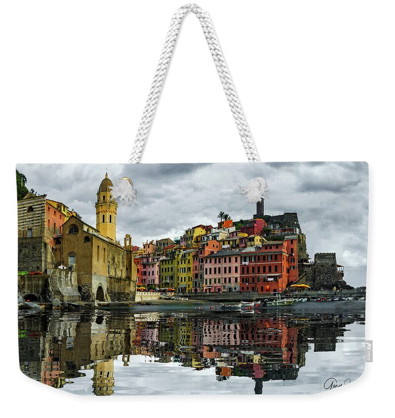 Gary Johnson Weekender Tote Bag featuring the photograph Vernazza, Italy #1 by Gary Johnson