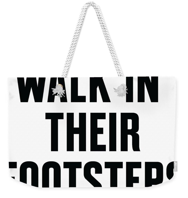 Mlk Weekender Tote Bag featuring the digital art Walk In Their Footsteps #2 by Time