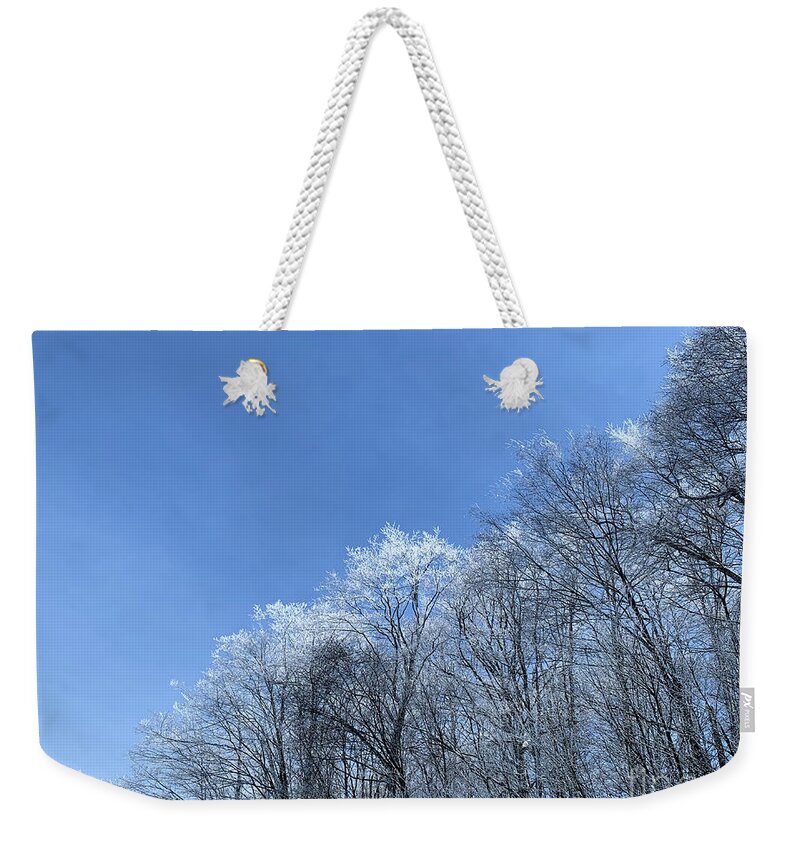  Weekender Tote Bag featuring the photograph Winter wonderland by Annamaria Frost