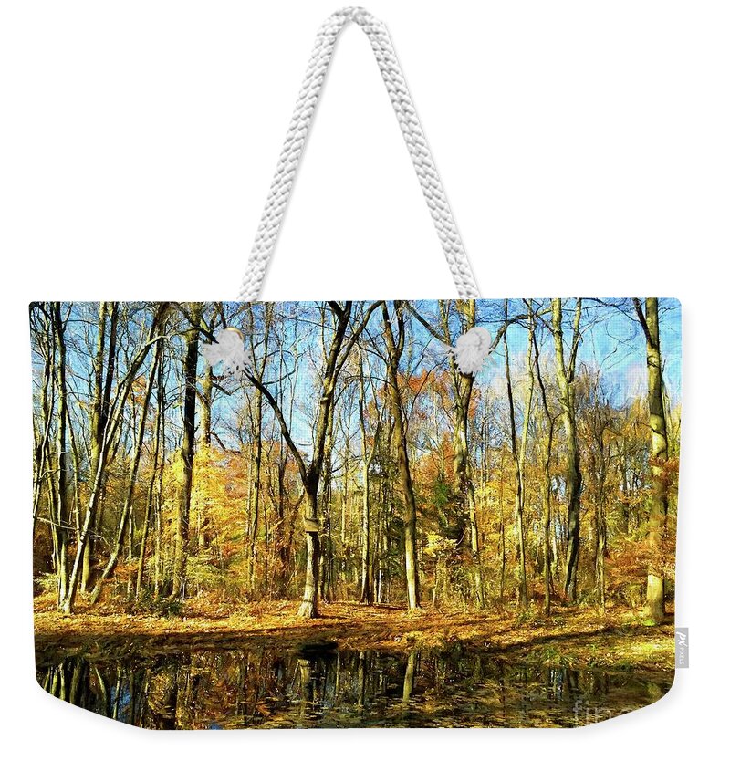 Woods Weekender Tote Bag featuring the photograph You Got To Feel It #1 by Xine Segalas