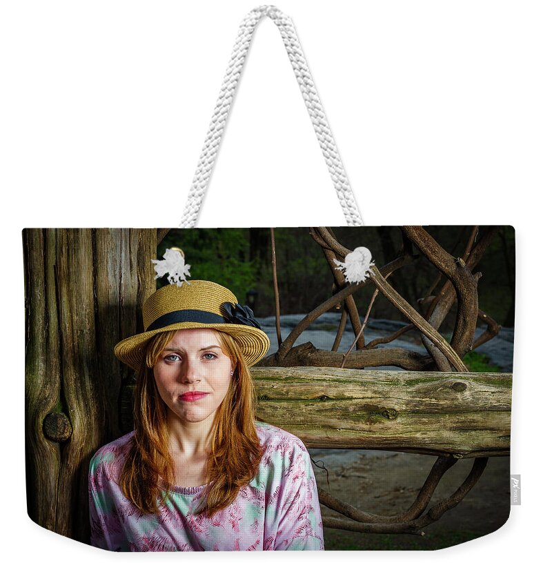 Young Weekender Tote Bag featuring the photograph Young Girl #1 by Alexander Image