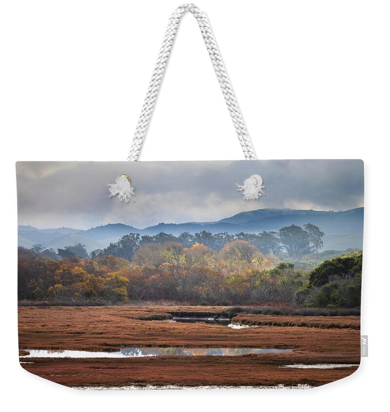  Weekender Tote Bag featuring the photograph Morro Bay Estuary #10 by Lars Mikkelsen